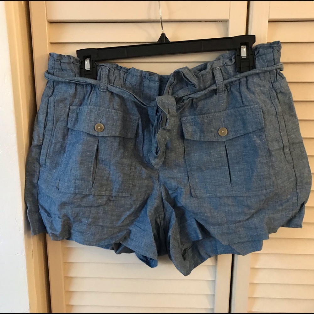 Tie Up Shorts High Waisted
